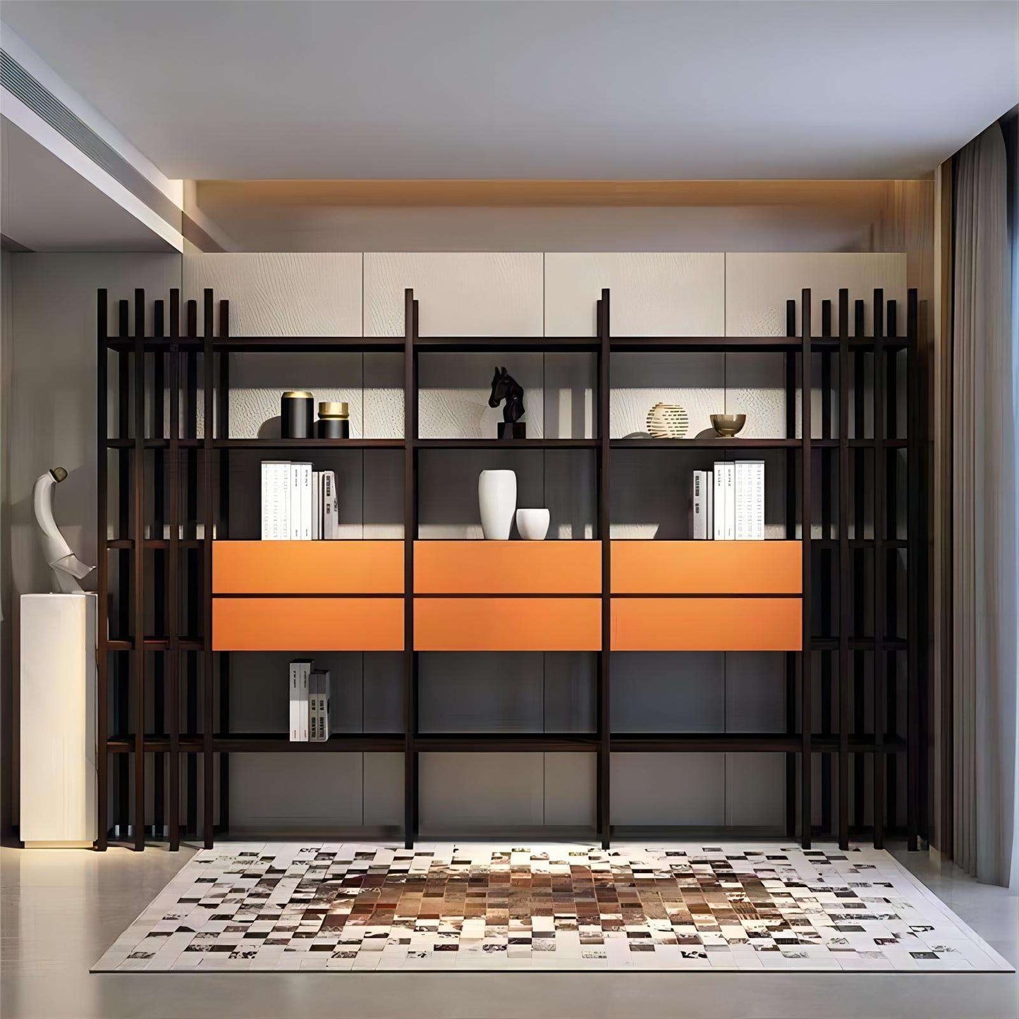 Italian minimalist bookshelf